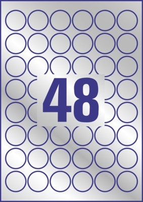 Etykiety znamionowe srebrne L6129